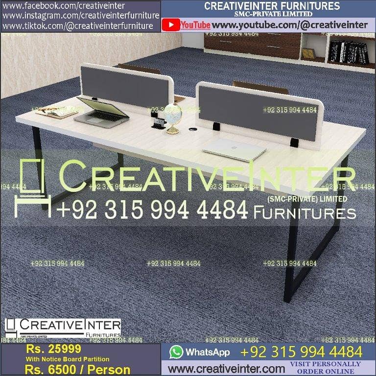 Office workstation table front desk chair meeting Furniture conference 8