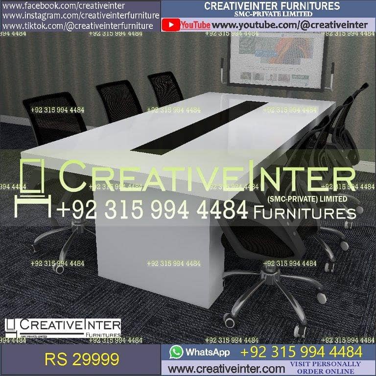 Office workstation table front desk chair meeting Furniture conference 14