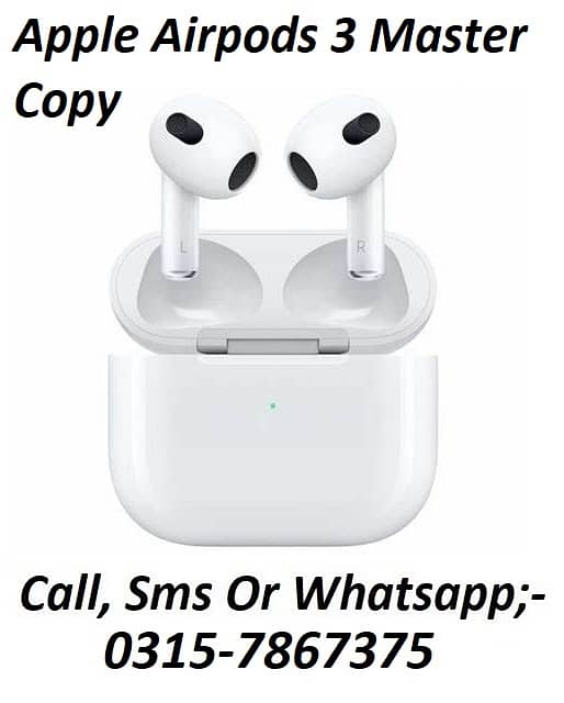 APPLE AIRPODS 3RD GENERATION Brand new Air Pods 3 Home Delivery Availa 1