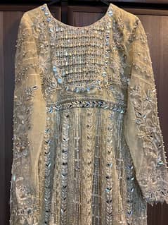 Designer dress (Zaha) medium size Beige stitched dress