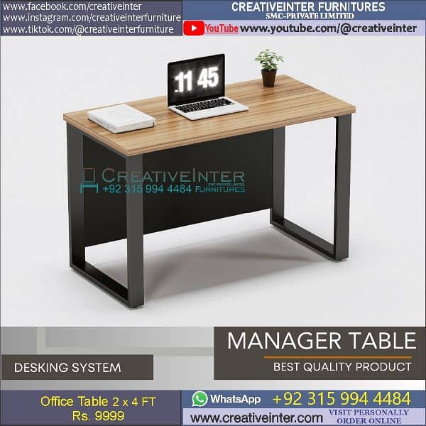 Executive Tables Reception Counters Workstation Conference Meeting CEO 4