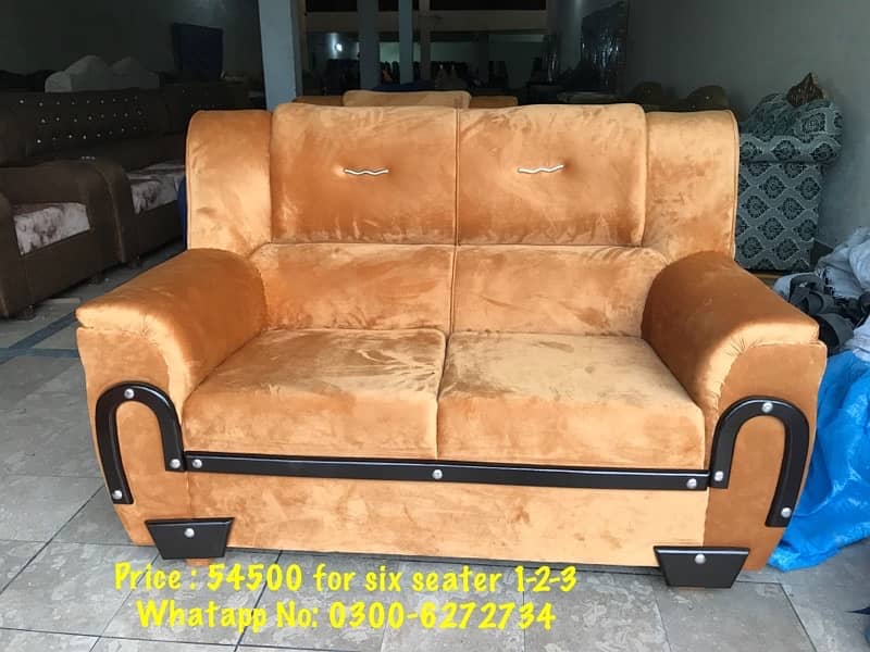 10 years warranty six seater sofa sets 3