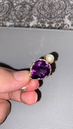 Amethyst and Pearl Pendant 0