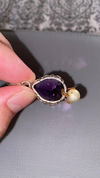 Amethyst and Pearl Pendant 4