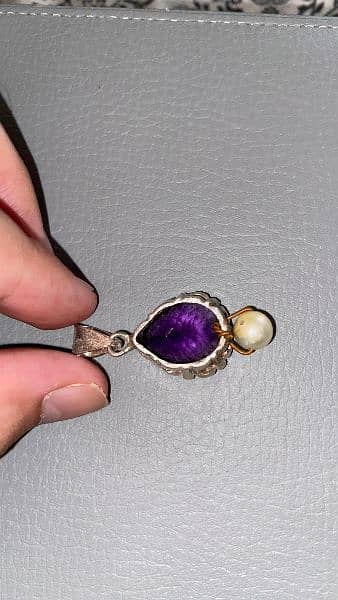 Amethyst and Pearl Pendant 5