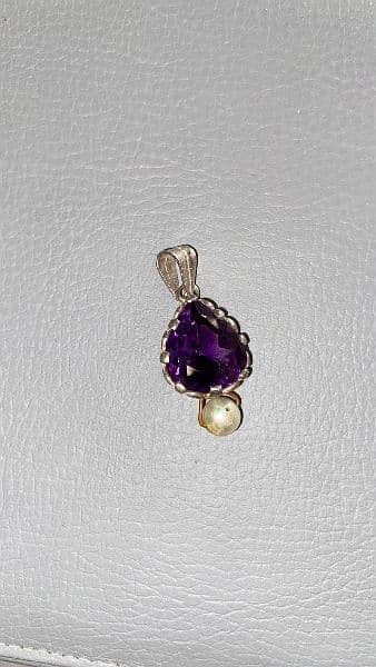 Amethyst and Pearl Pendant 6