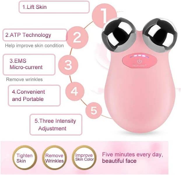 Y Shape 3D Roller Face massager Lifting Tightening Face Remove wrinkle 5