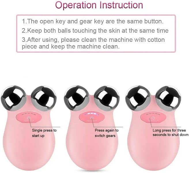 Y Shape 3D Roller Face massager Lifting Tightening Face Remove wrinkle 6