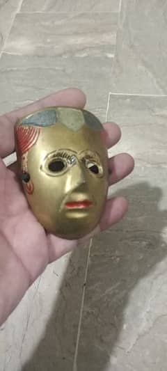 antique brass Buddha Mask vintage home decoration