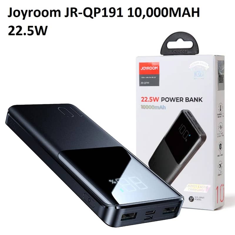 Joyroom 10000mah 20000mah 22.5W JR-QP191 JR QP192 Power Bank QP 191 2 0