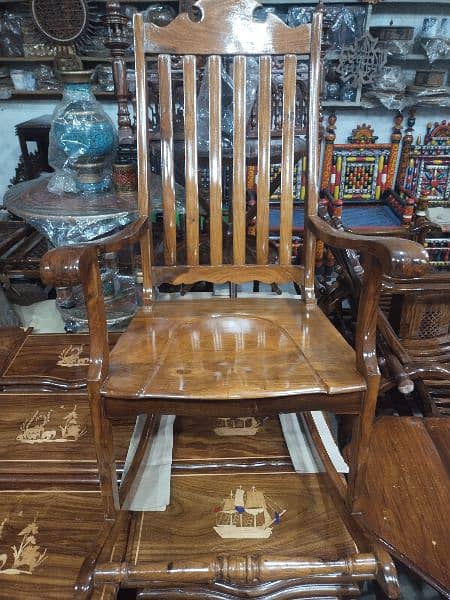 Chinioti Wooden Rocking Chair 2