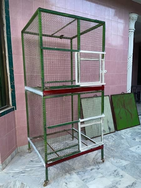 Cage Large size 2 Portion for birds pets 0