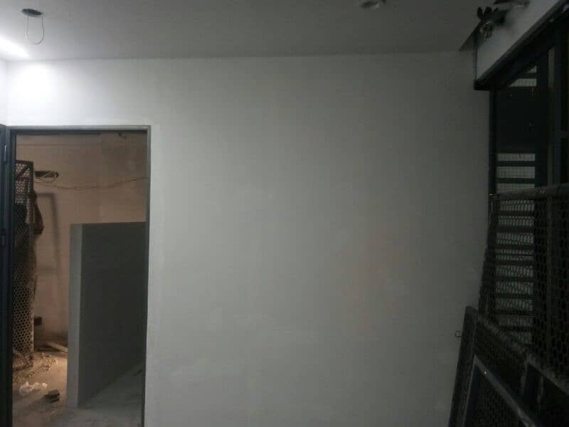 dry wall partition with gypsum sheets 6