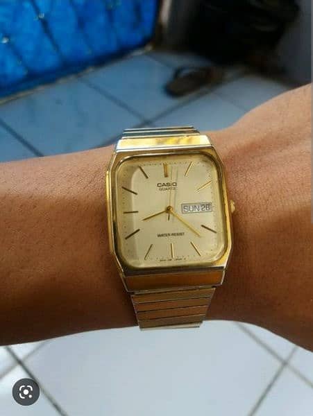 Original Casio Gold Plated Watch for Sale 5