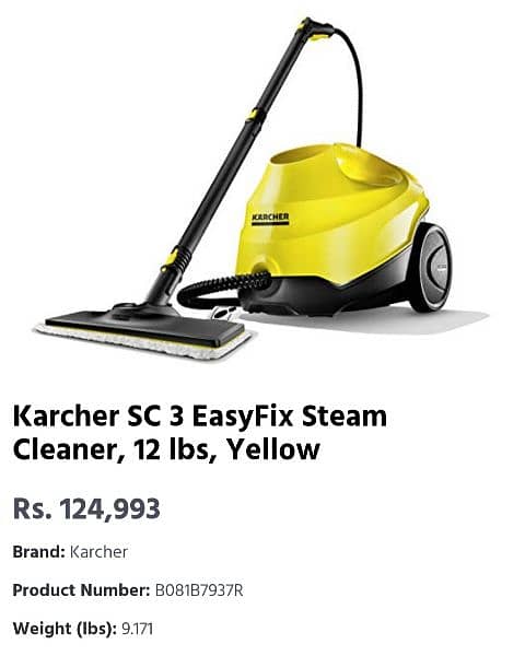 Karcher SC3 steam cleaner for sale, germany made 0