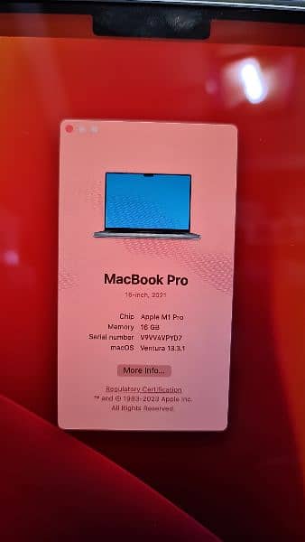 MacBook M1 Pro 2021 16GB 512GB 16 Inch MK183 2