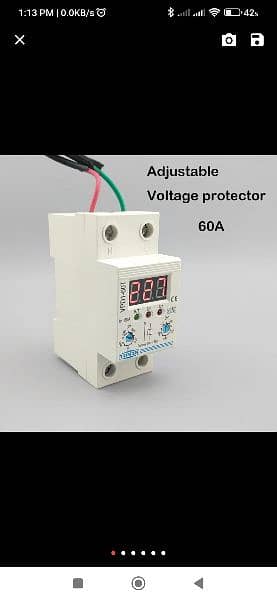 60A 220V adjustable automatic generator reconnect over voltage and 2
