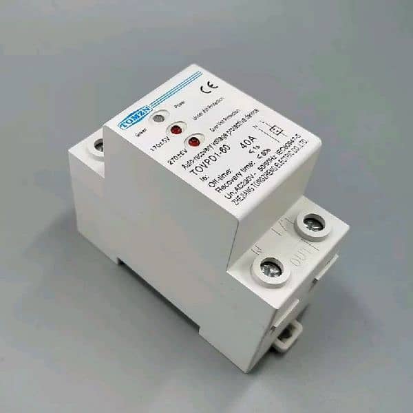UPS 40A 230V Din rail automatic recovery reconnect over volt 12