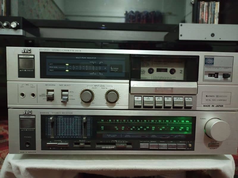 JVC Stereo Amplifier & Cassette system 0