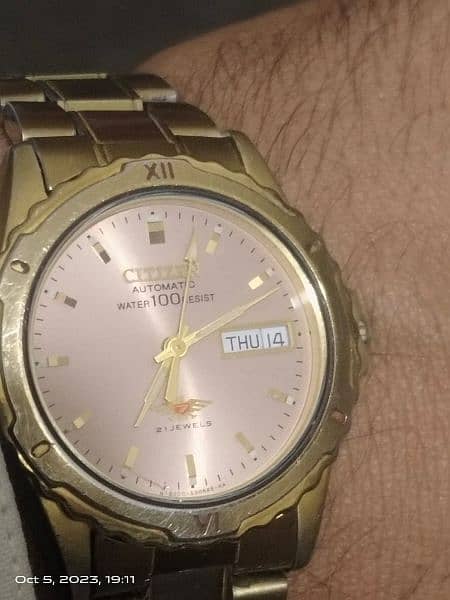 Citizen sports Automatic watch Gold Edition 5