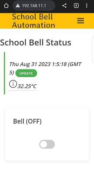 Smart Fully Automatic School College Period Bell System (WiFi) 4