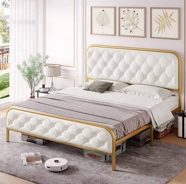 Metal Made Heavy King Size Bed 7