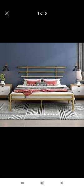 Metal Made Heavy King Size Bed 13