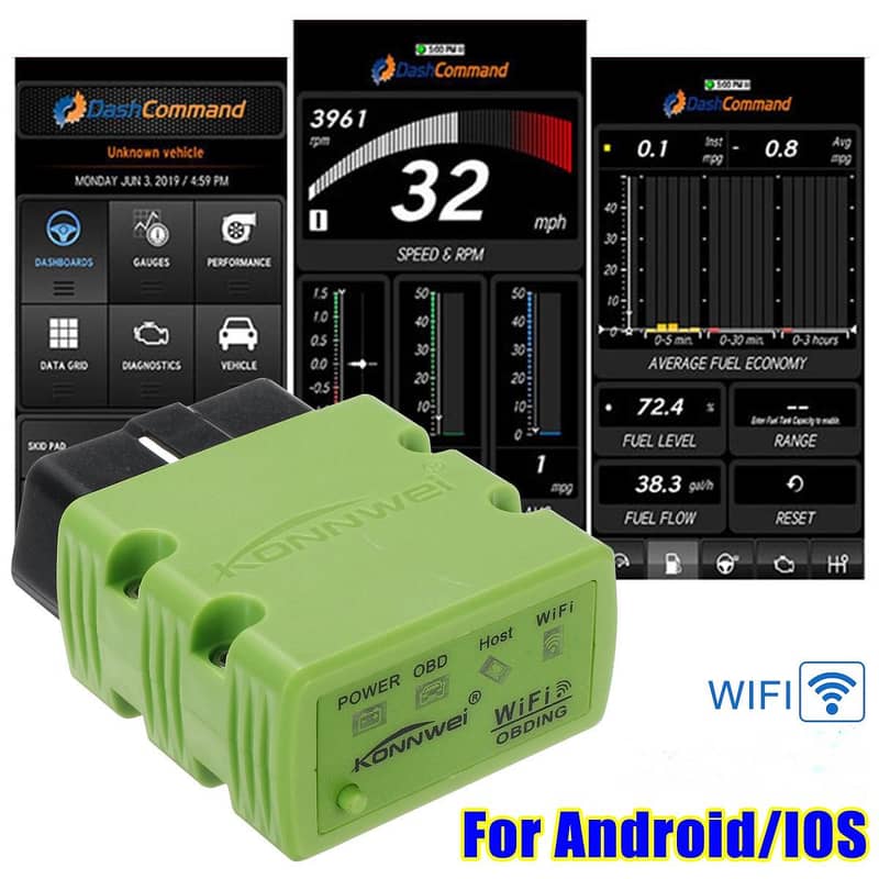 Universal V-GATE WIFI / BLUETOOTH OBD II / OBD2 DIAGNOSTIC 03020062817 5