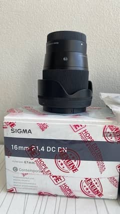 Sigma 16mm F1.4 DC DN Just like New