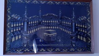 khana kaaba handmade kaleen frame 3.5"x5.5"
