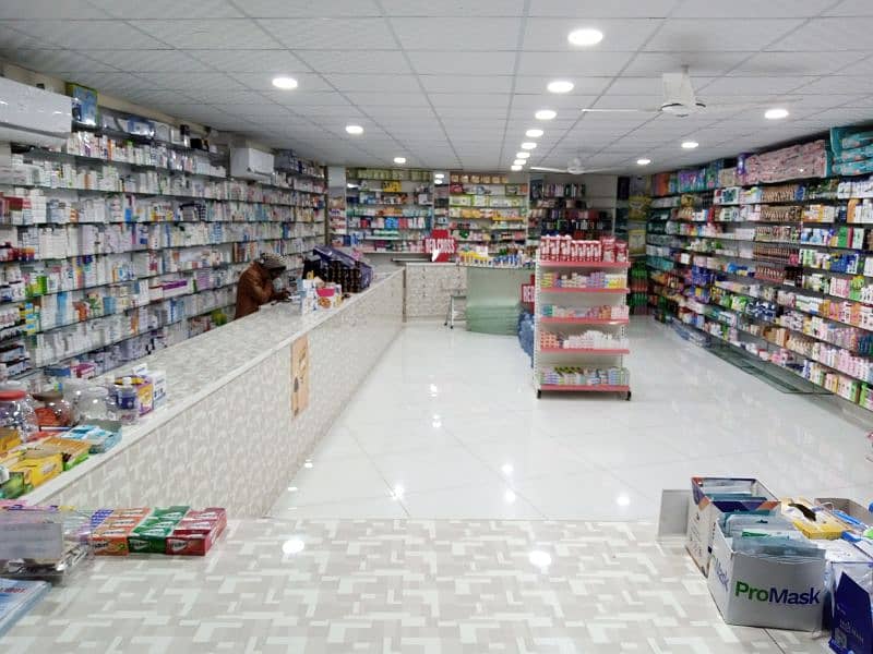 pharmacy with stock and racks Pharmacies 1078323366