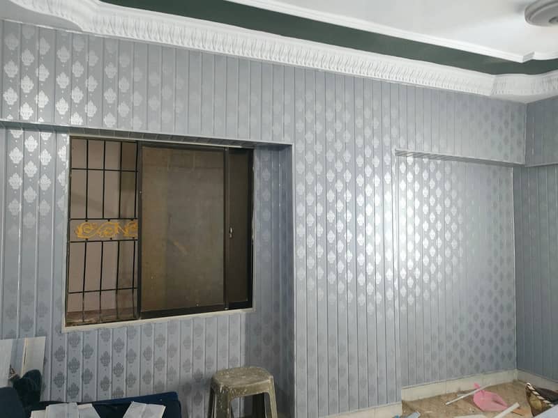 3D walpaper | pvc wall paneling | window blind | Vinyl flooring 5