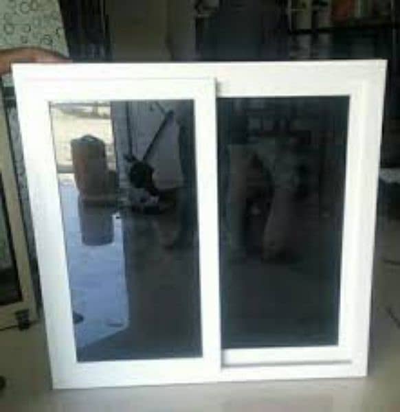 upvc & aluminum siding window openable door 12mm glass partition 4