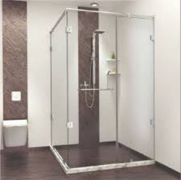 shower cabin kitchen cabinet 12mm glass door partition touch mirror 10