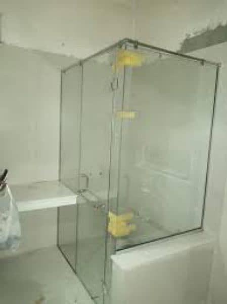 shower cabin kitchen cabinet 12mm glass door partition touch mirror 1