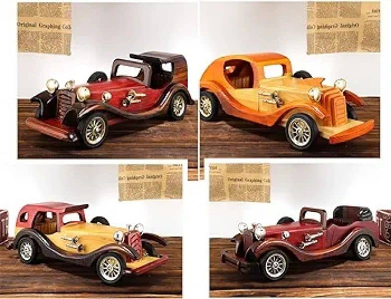 antique wooden car 0