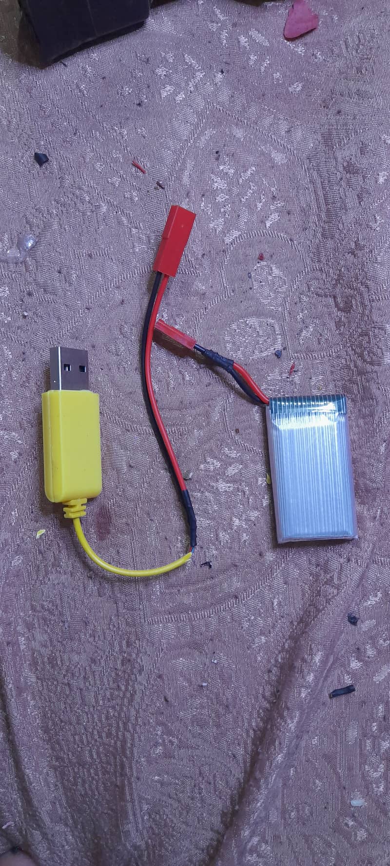 Toy Drone battery and charger 1