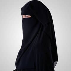 Abaya Niqab For Women Double Layered (patt) 0