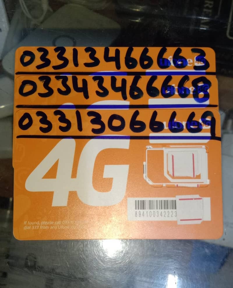 Ufone 4G Golden Numbers 2