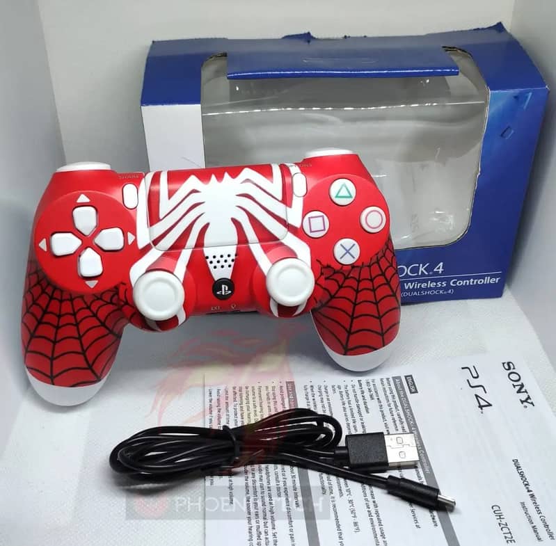 ps4 wireless cantroller spiderman eidition 3