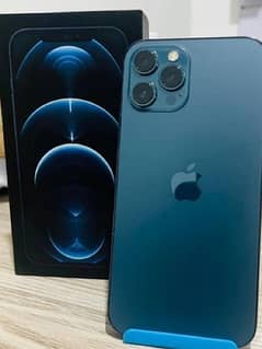 iphone 12 pro max Blue 256GB for sale with box non pta 0
