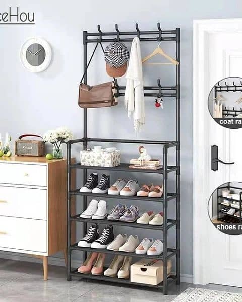 5 Layer Coat And Shoe Rack Simple Household organizer 0