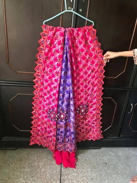 beautiful  lahgha gone chuli and dupatta 4 pice in very low price 3