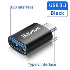 Baseus USB 3.1 Adapter OTG Type C MALE to USB Adapter Female Converter