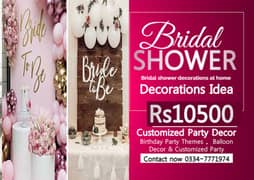 Bridal Shower Best decor idea and servcie