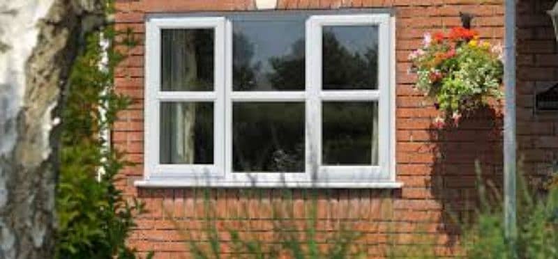 single glaze aluminium & upvc window openable door 12mm glasspartition 2