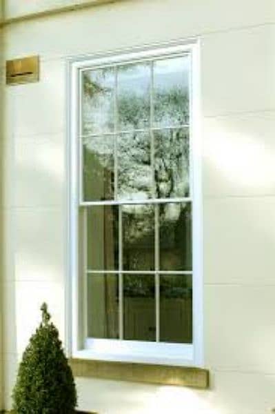 single glaze aluminium & upvc window openable door 12mm glasspartition 4