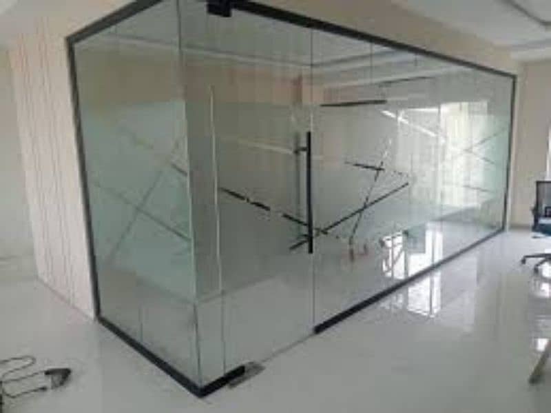 single glaze aluminium & upvc window openable door 12mm glasspartition 8