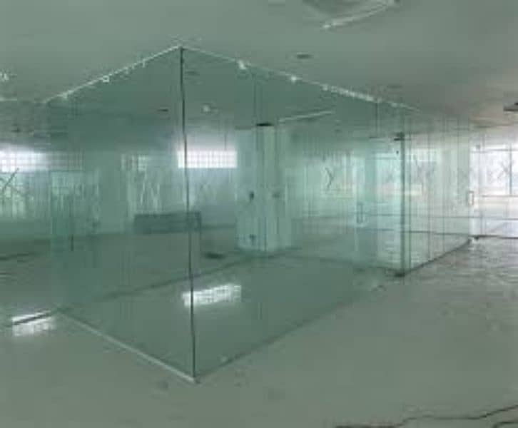 single glaze aluminium & upvc window openable door 12mm glasspartition 10