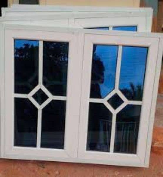 single glaze aluminium & upvc window openable door 12mm glasspartition 19